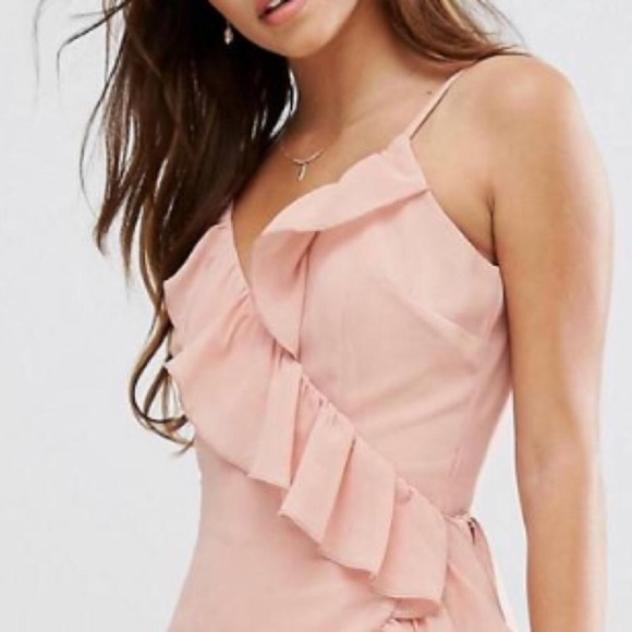 NWT ruffle wrap midi slip dress - Picture 2 of 3